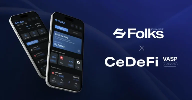 Folks Finance Partners With Licensed VASP to Launch Regulated CeDeFi App